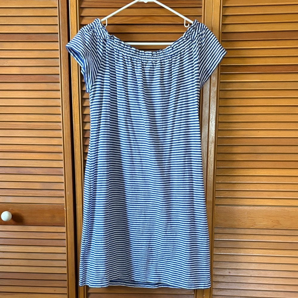 Vineyard Vines Blue and White Striped Mini Dress